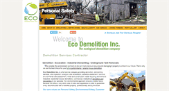 Desktop Screenshot of ecodemolition.ca